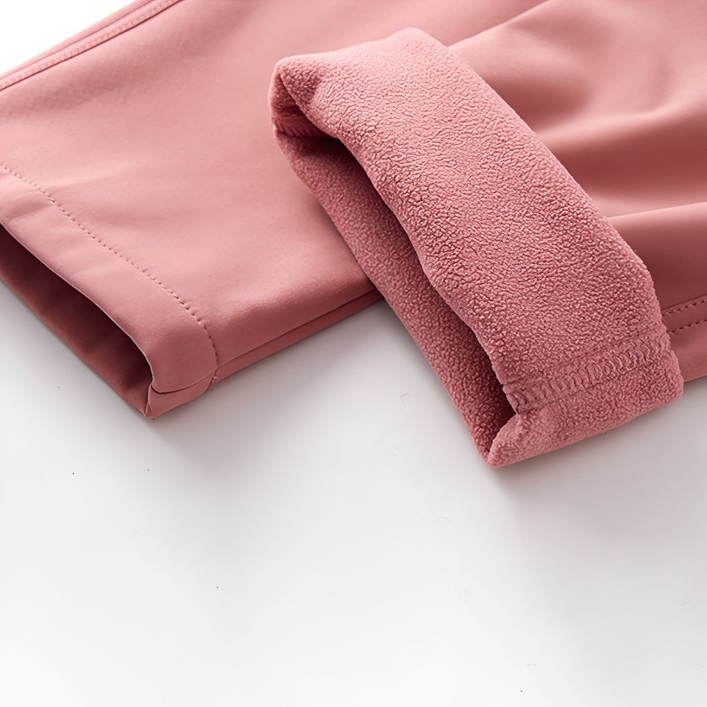 Pantalon de Randonnée Femme Hiver gros plan matière douce - Rose Poudré - Noir - Gris Clair