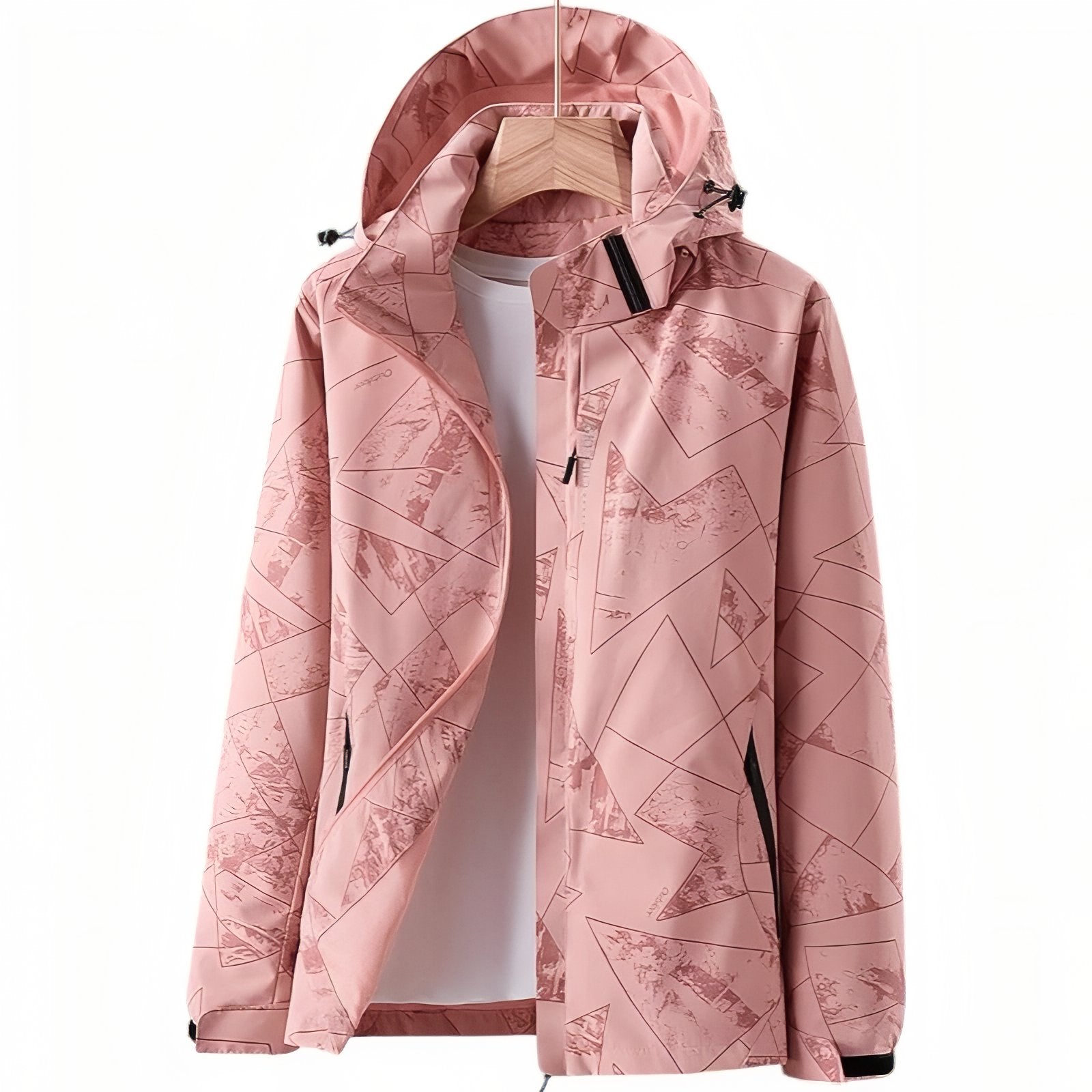 Veste Imperméable Randonnée Femme - Rose 1