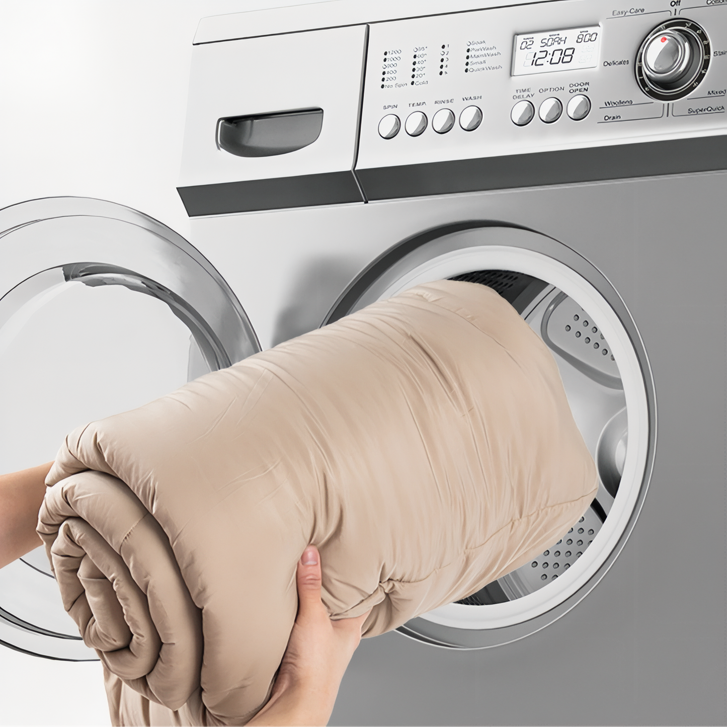 Sac De Couchage Extra Large mise en situation lavage - Beige Clair - Gris Clair