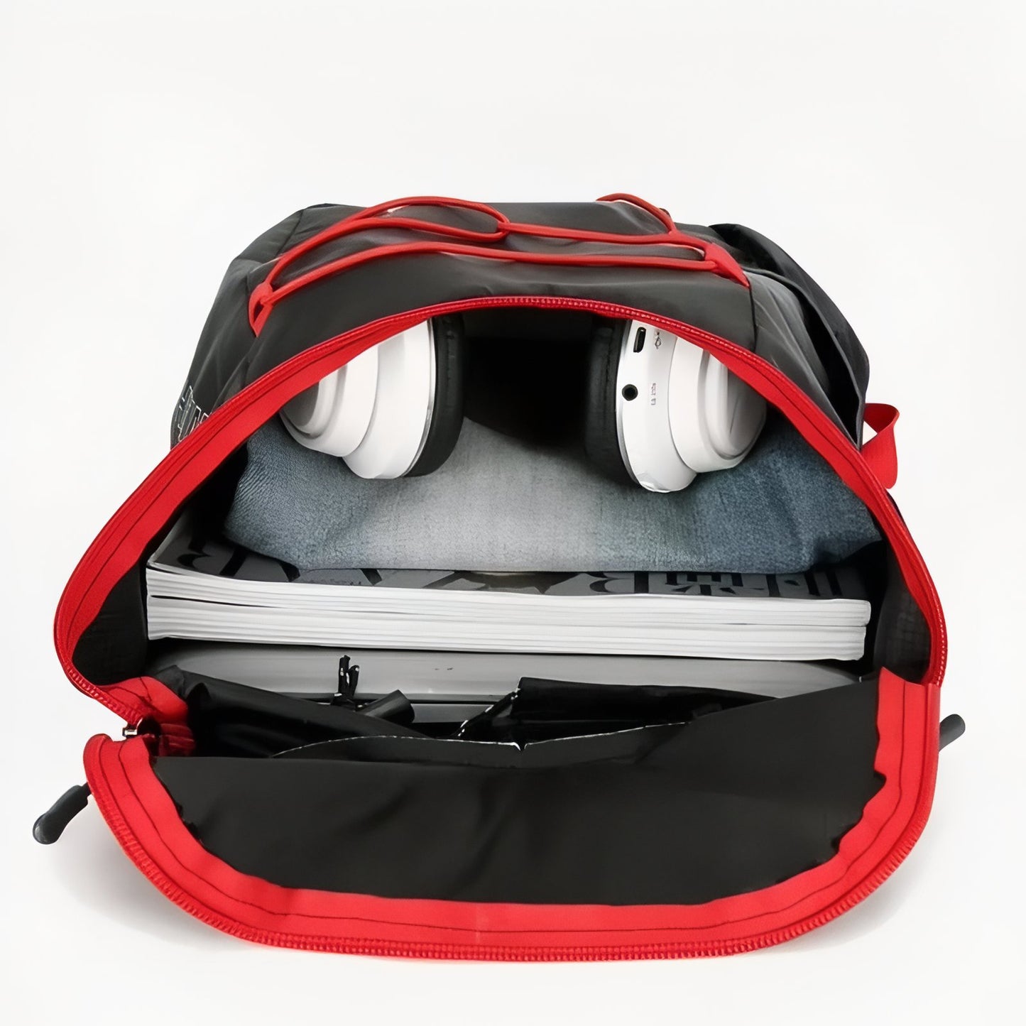 Sac à Dos Pliable Randonnée 20L compartiment ouvert - Noir et Rouge - Bleu Marine et Orange - Gris et Bleu