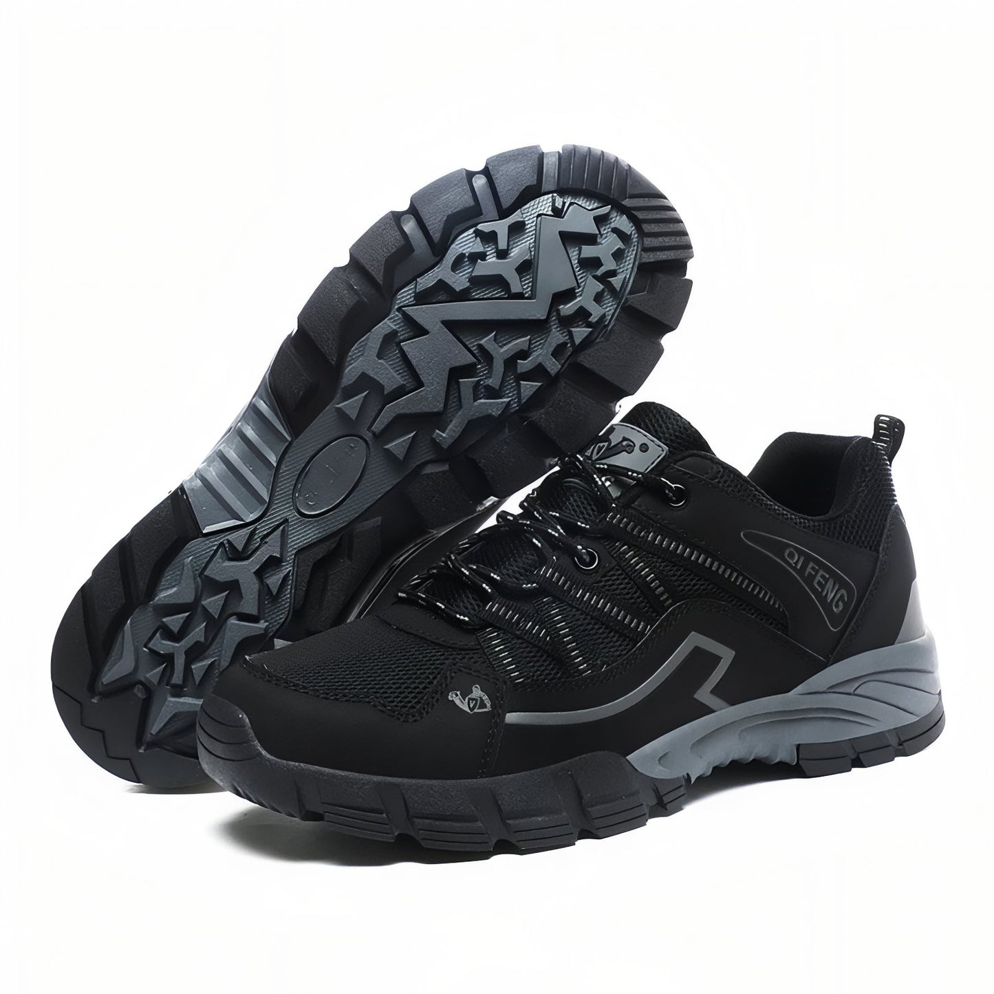 Chaussure Basse De Marche Homme - Noir et Gris