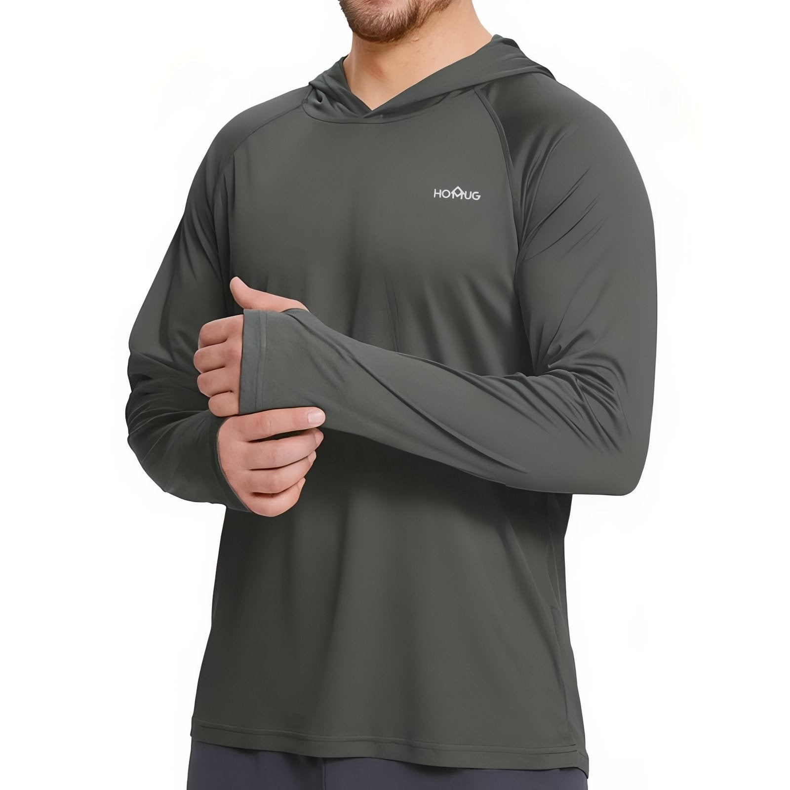 T-Shirt Anti-UV Homme Randonnée UPF50+ - Gris Foncé