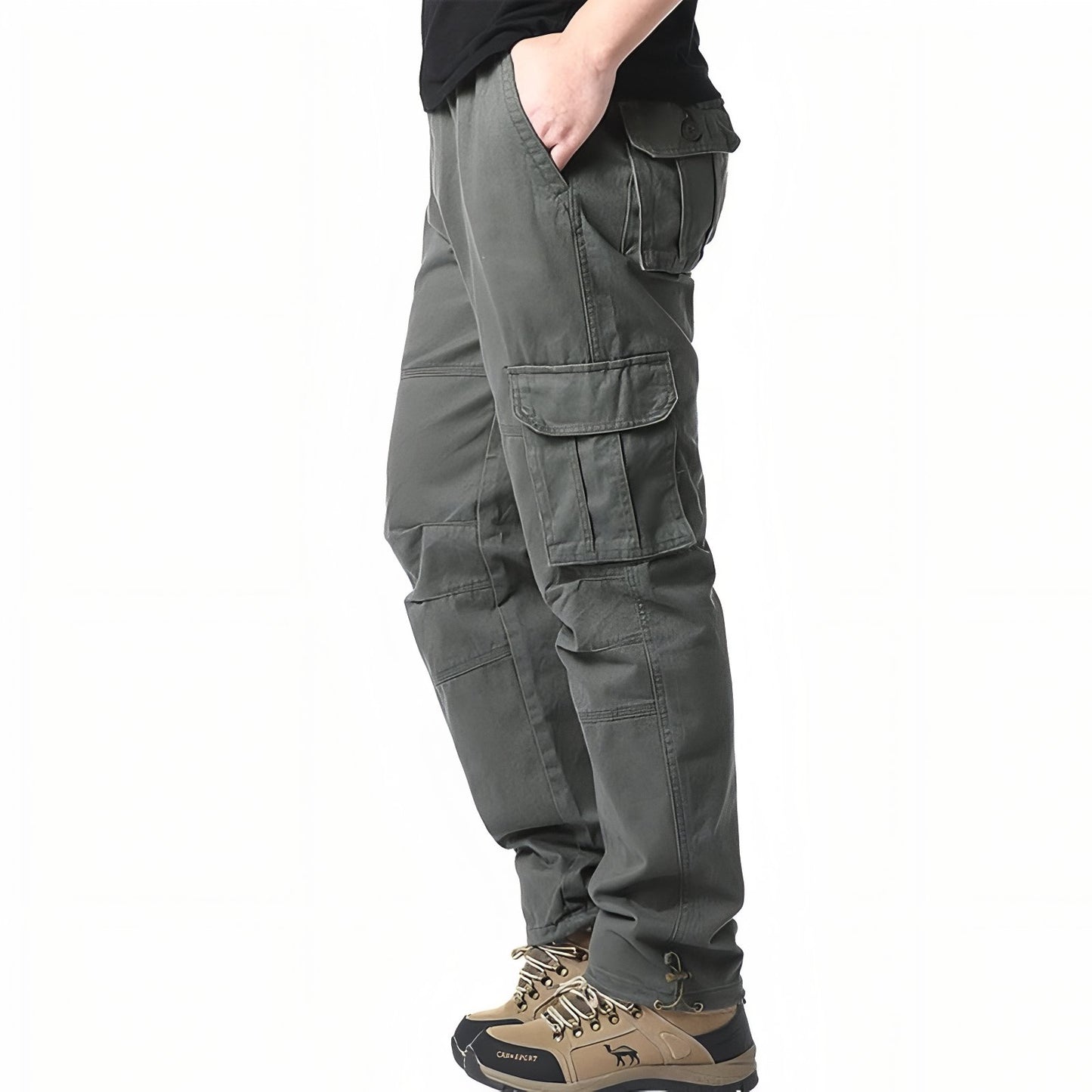 Pantalon Cargo Randonnée Homme - Vert Armée