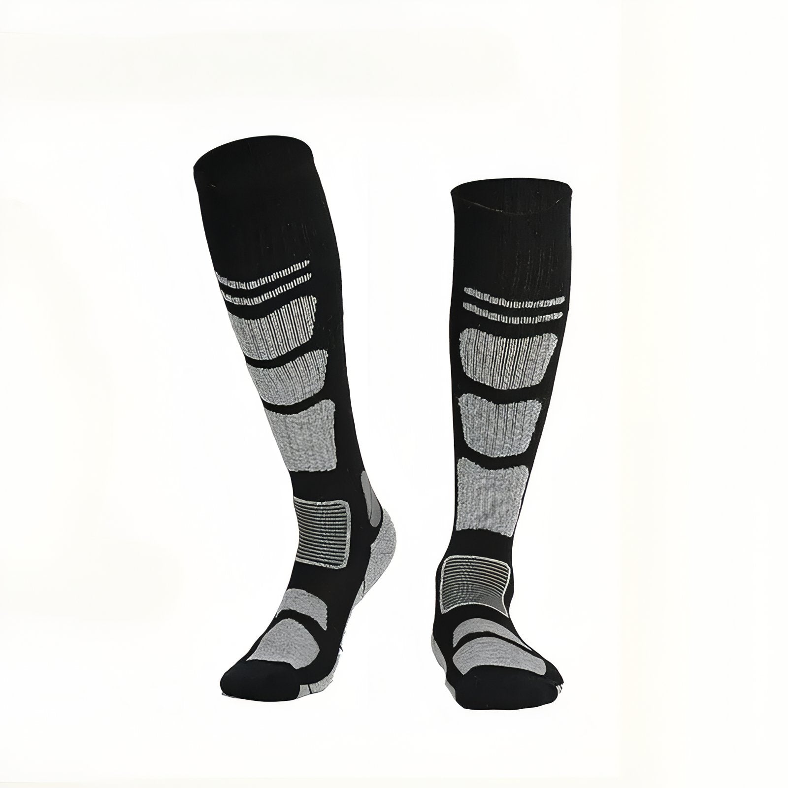 Chaussettes Randonnée Mérinos - Noir et Gris - Taille Unique