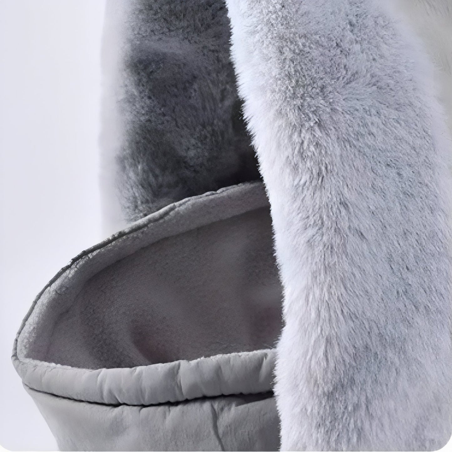 Cagoule Chaude Bataclava gros plan intérieur - Gris Clair - Beige - Noir Ébène - Bleu Marine - Marron - Gris Foncé - Rose Pâle - Blanc