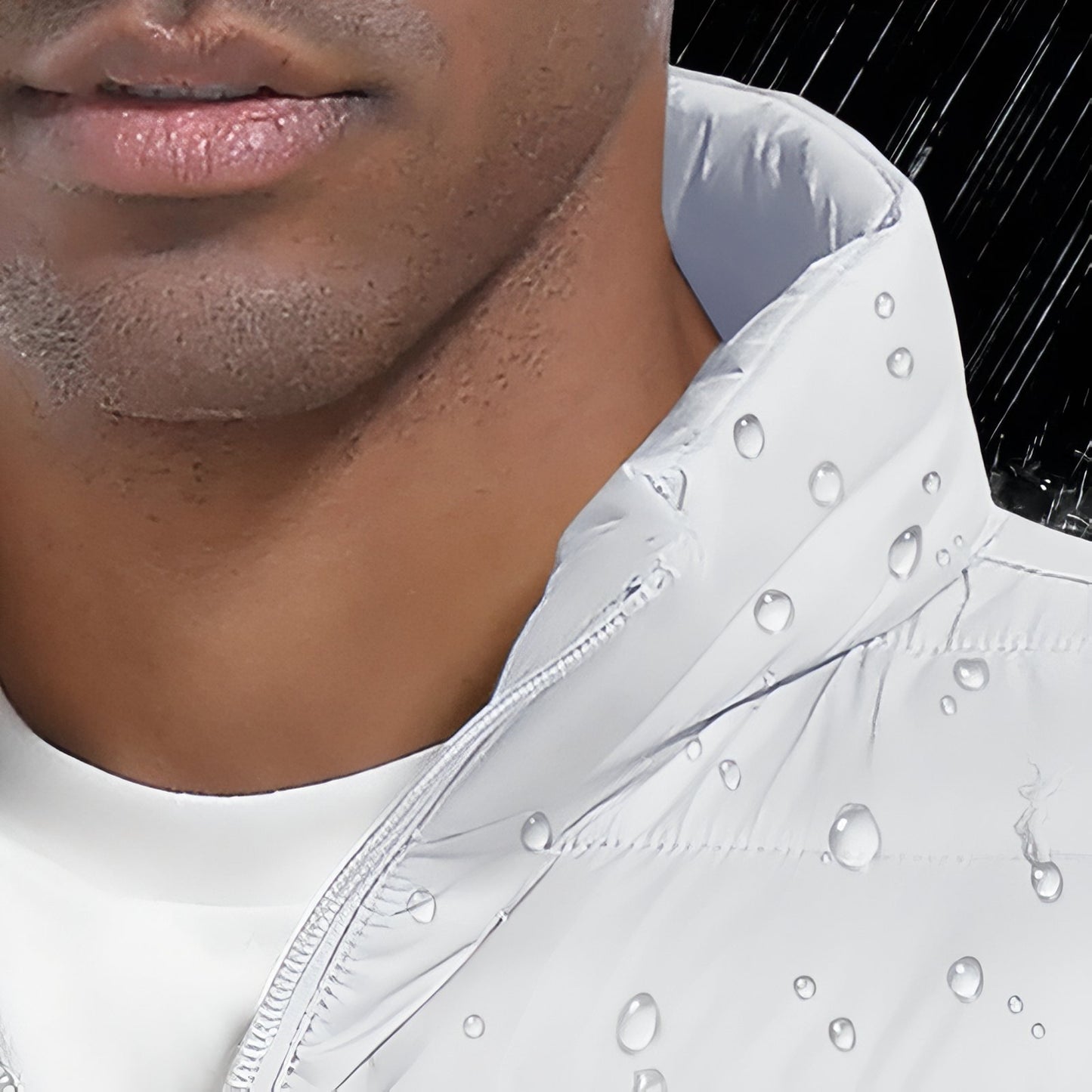 Doudoune Légère Homme Randonnée gros plan col - Blanc - Gris - Noir - Bleu Marine
