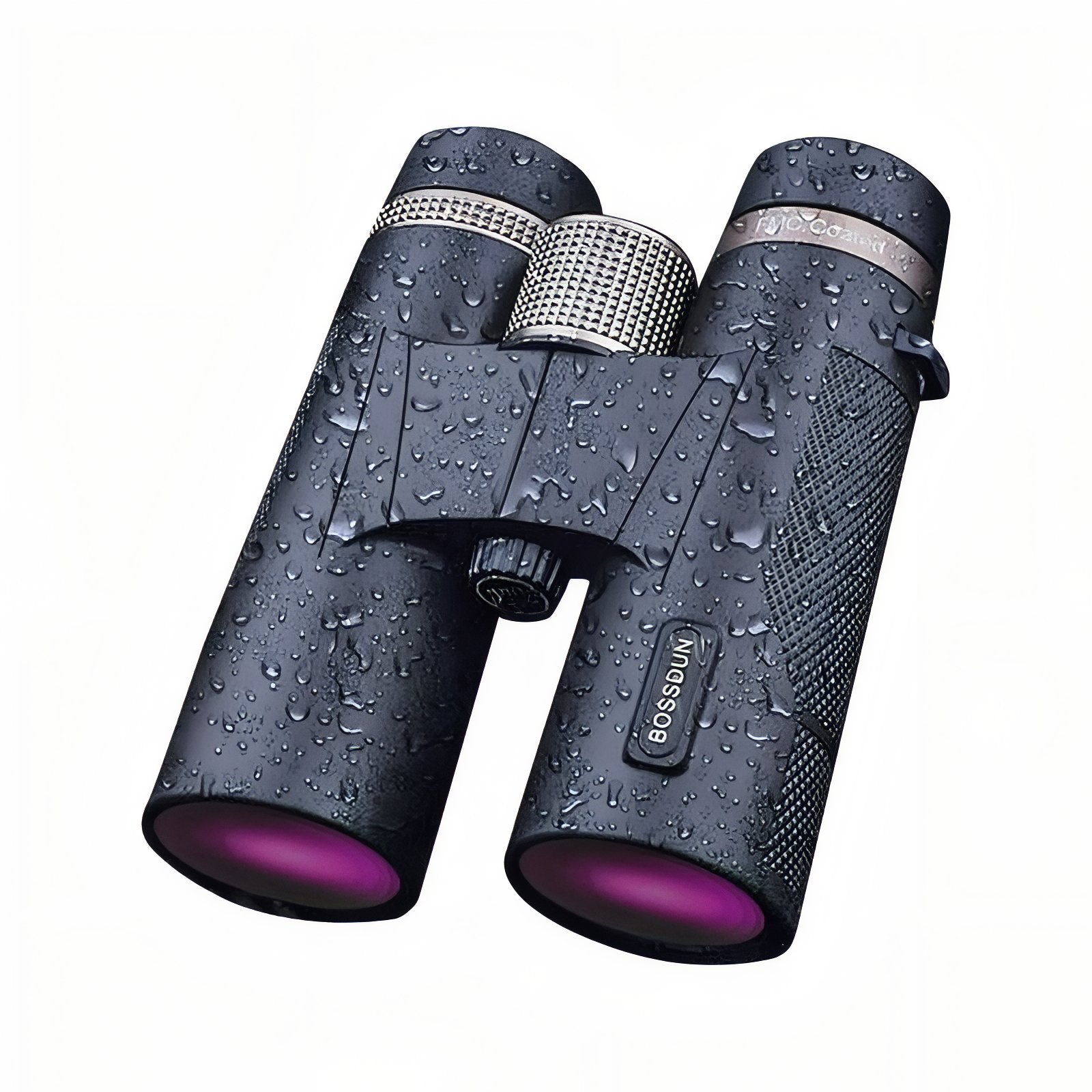 Jumelles Légères Randonnée 12x42 gros plan produit entier - Noir