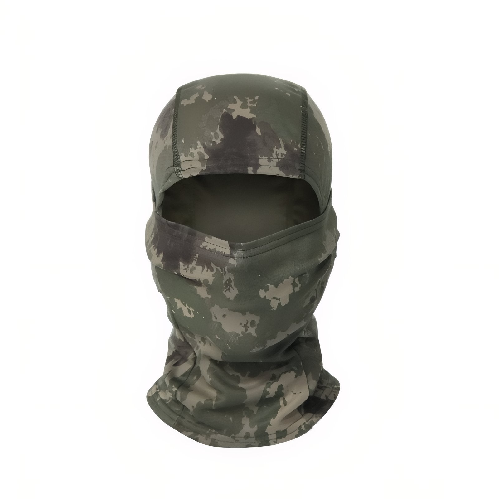 Cagoule Camouflage Militaire - Vert Olive et Gris Foncé - 56-60cm