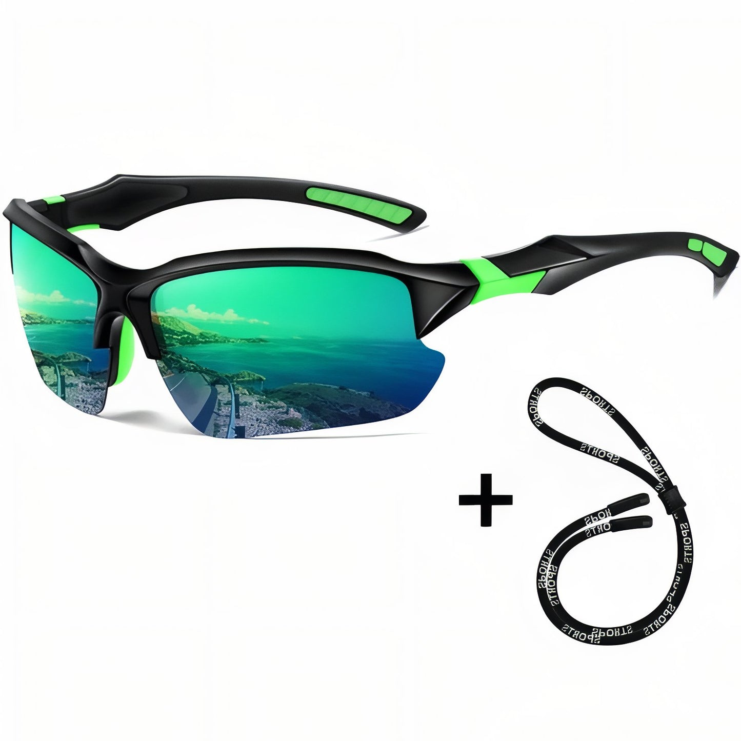 Lunette Randonnée Polarisée - Vert Émeraude et Noir