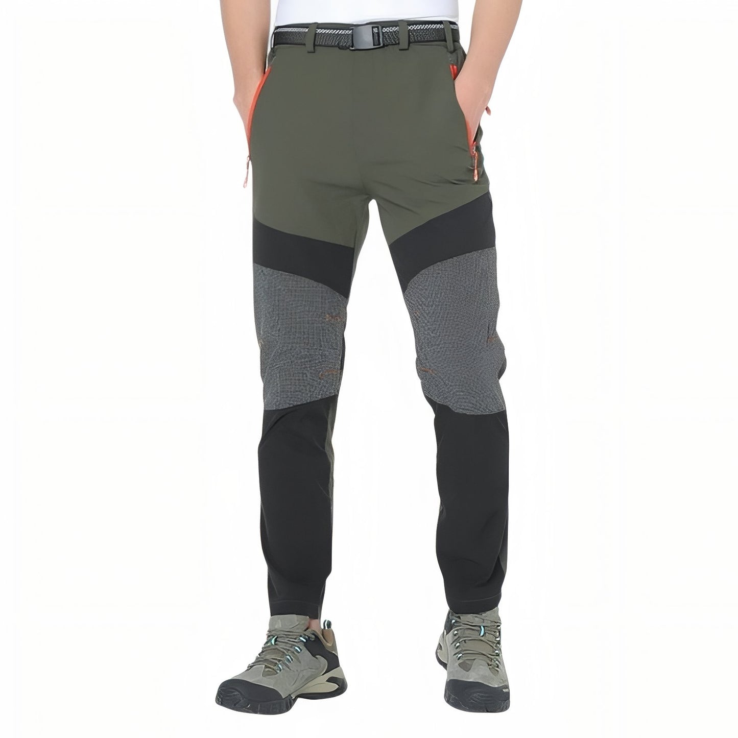 Pantalon Randonnée Stretch Homme - Vert Armée