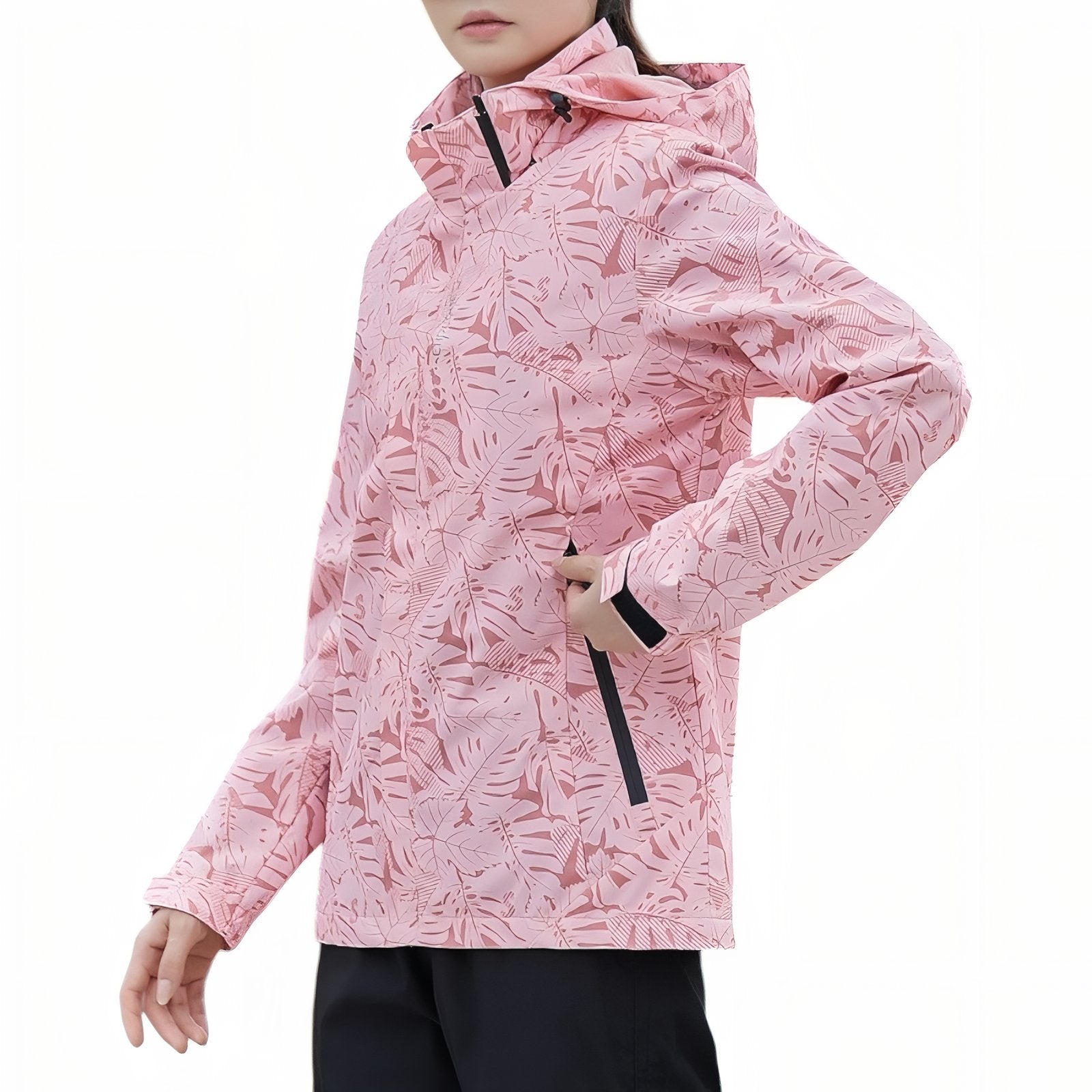 Veste Imperméable Randonnée Femme portée à la main - Rose 1 - Violet 1 - Vert Femme - Violet 2 - Rose 2 - Noir - Blanc