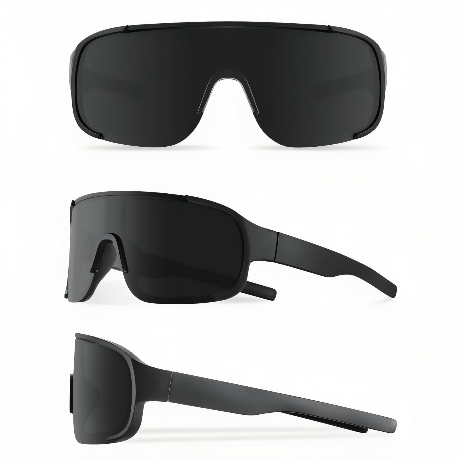 Lunette De Soleil de Randonnée vue de plusieurs angles - Noir Mat