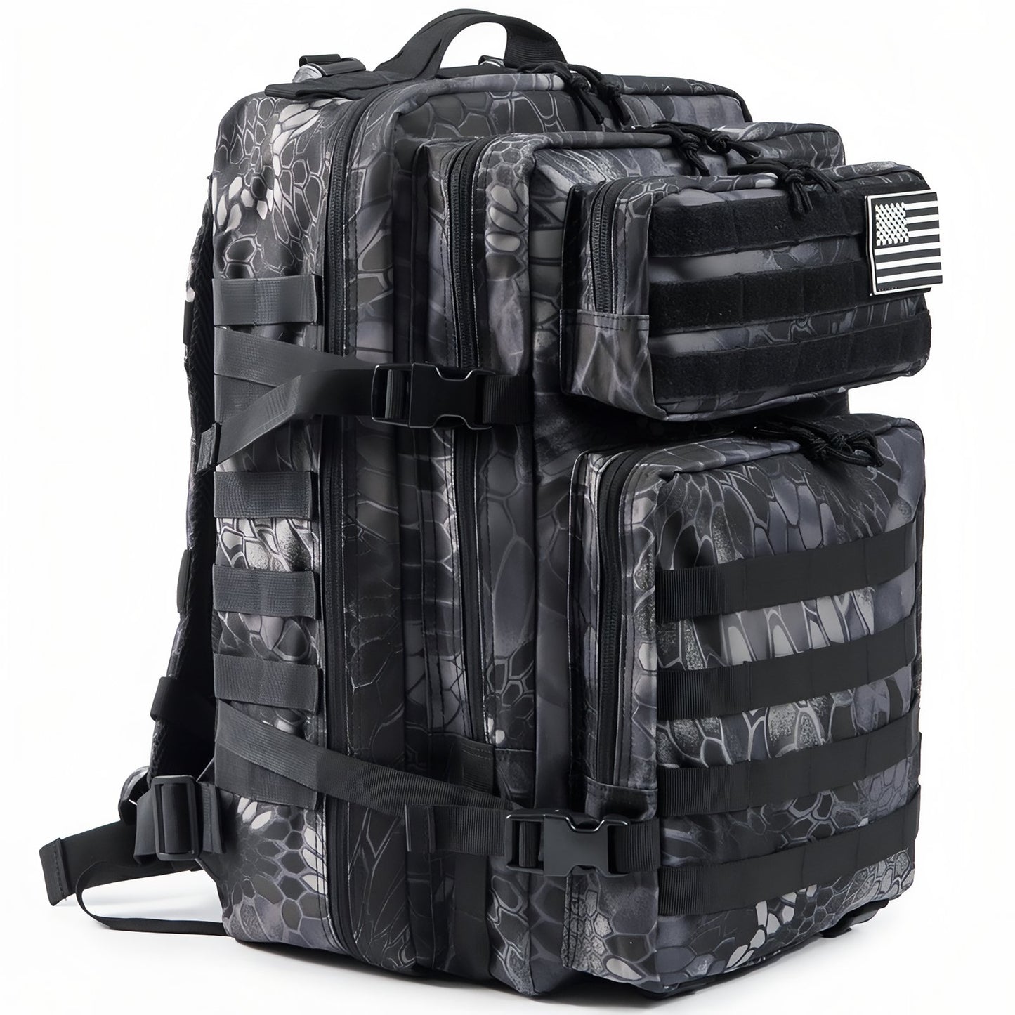 Sac à Dos Camouflage 45L - Noir et Gris