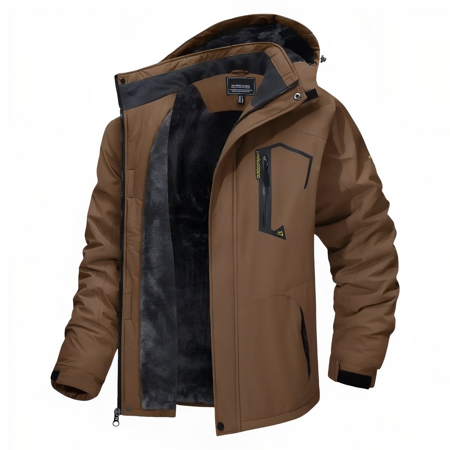 Veste Chaude Randonnée Homme - Marron