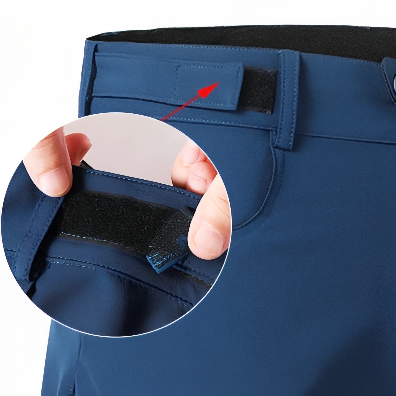 Bermuda À Zip de Randonnée gros plan fermeture velcro - Gris Foncé - Bleu Marine - Noir - Bleu Ciel - Vert - Bordeaux - Orange