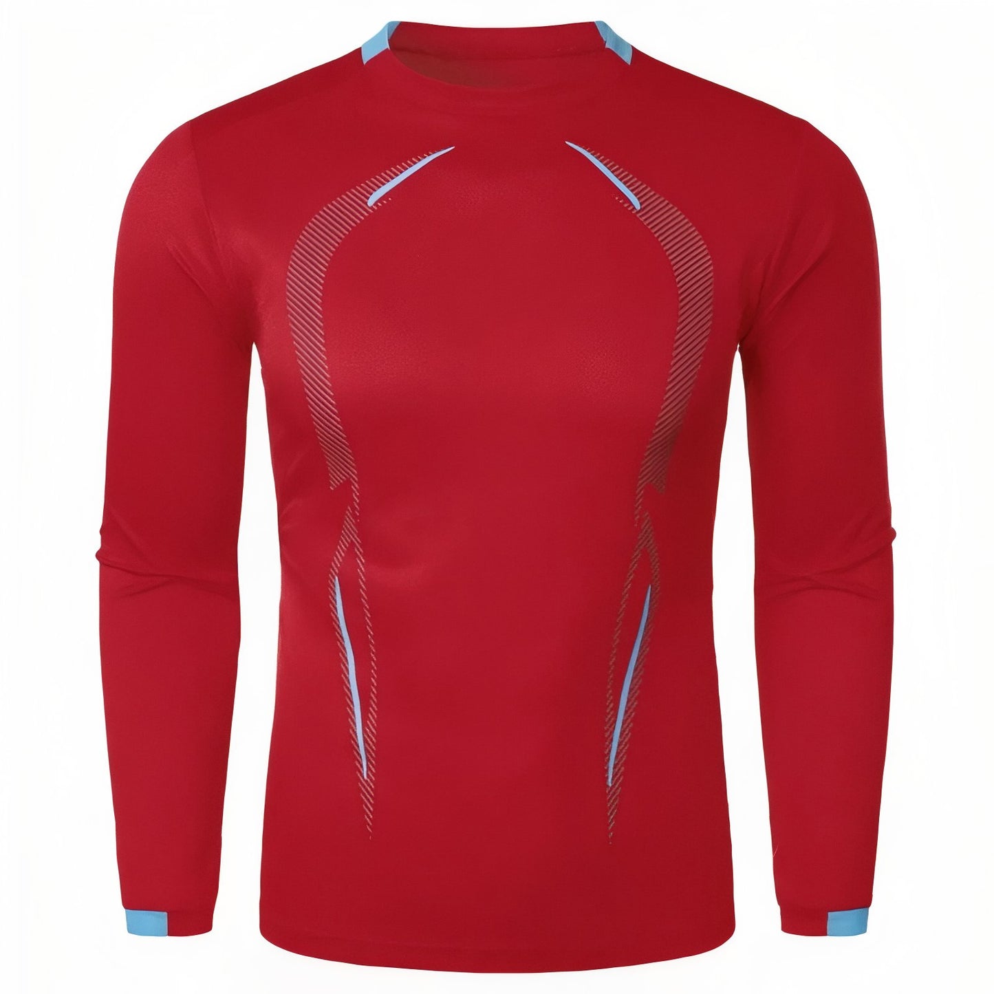 T-Shirt Manche Longue Randonnée Homme - Rouge