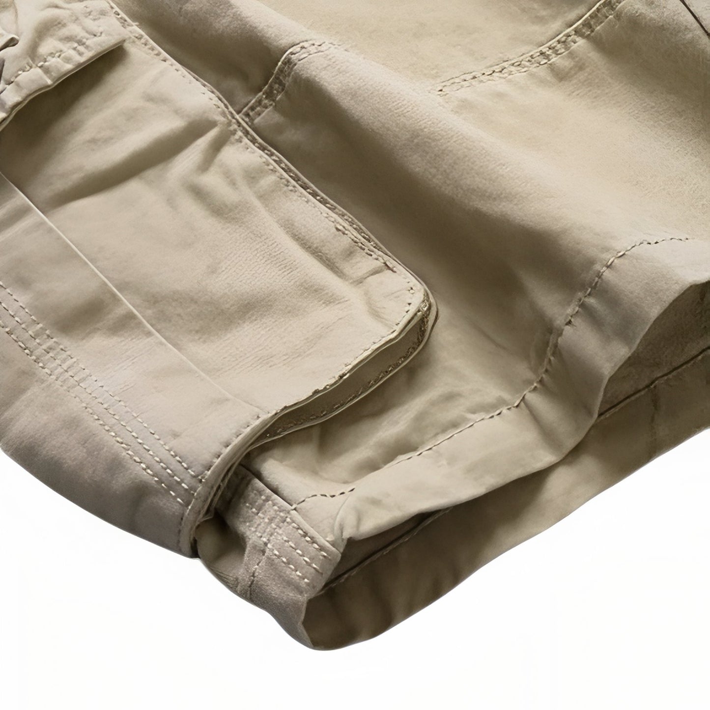 Bermuda Homme Randonnée gros plan poche - Beige Clair - Gris Clair - Noir - Bleu Marine - Vert Olive