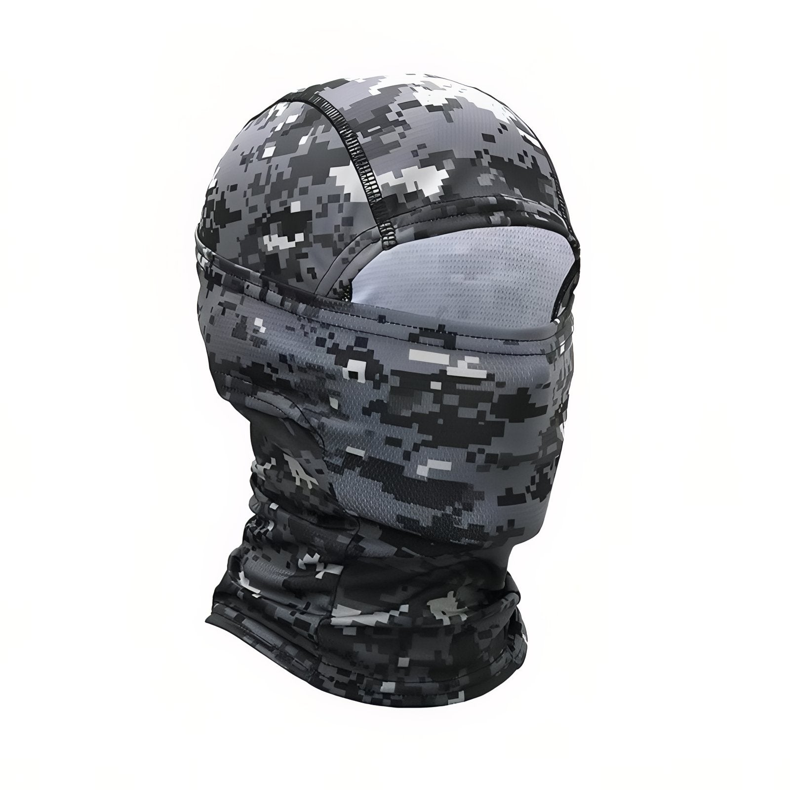 Cagoule Camouflage Militaire - Noir et Gris Camouflage - 56-60cm