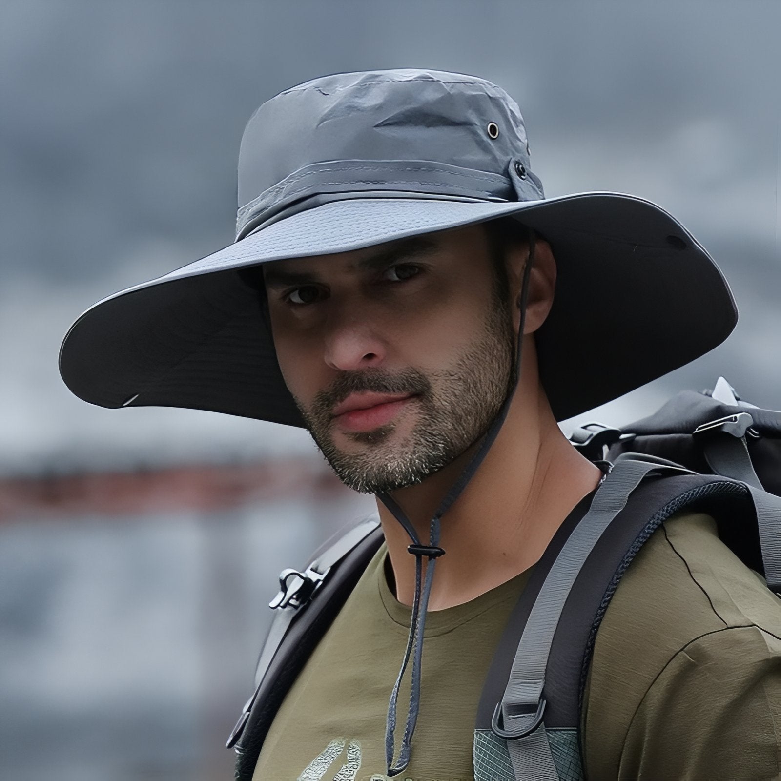 Chapeau D'Aventurier Randonnée - Gris Foncé - 58-60 cm