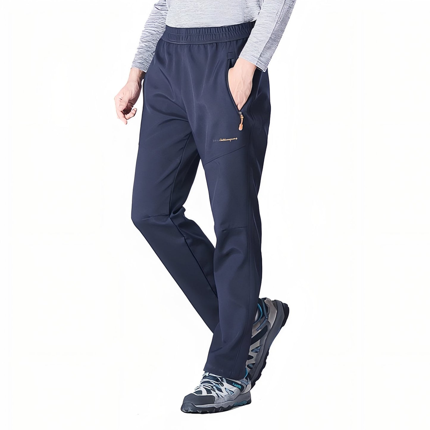 Pantalon Randonnée Taille Élastique - Homme - Bleu