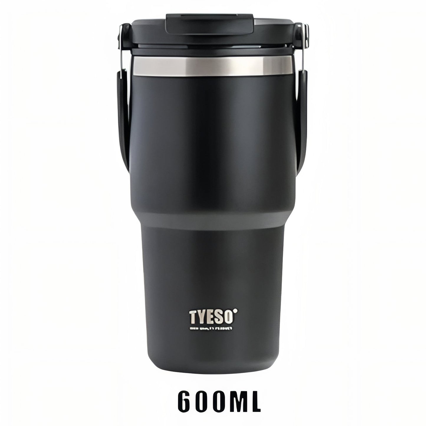 Mug Isotherme Avec Bec - Noir Mat - 600ml