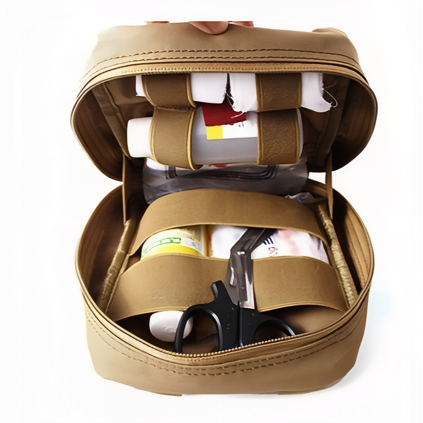 Pochette Trousse De Secours compartiment ouvert - Khaki - Gris - Rouge - Camouflage - Noir - Vert Militaire