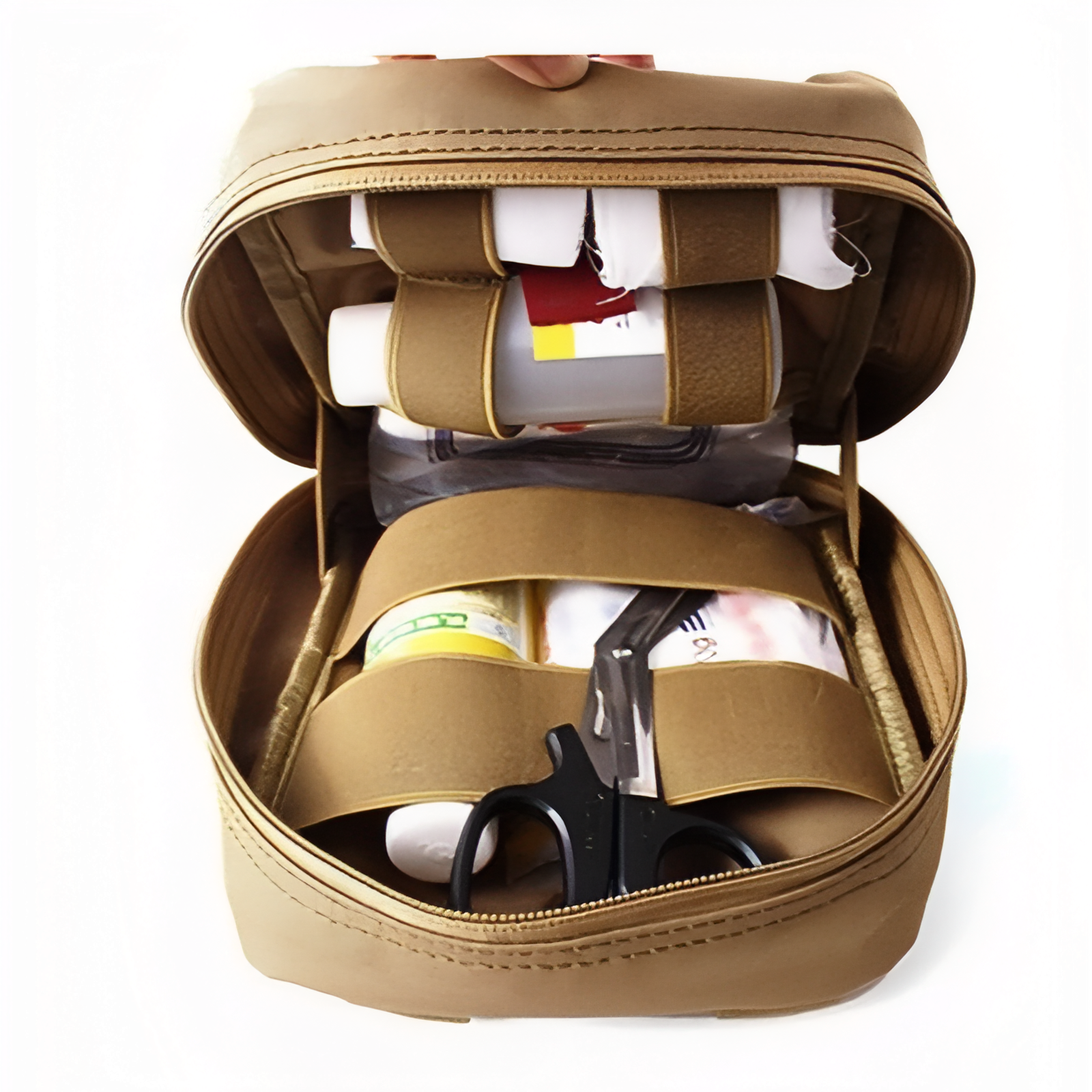 Pochette Trousse De Secours compartiment ouvert - Khaki - Gris - Rouge - Camouflage - Noir - Vert Militaire
