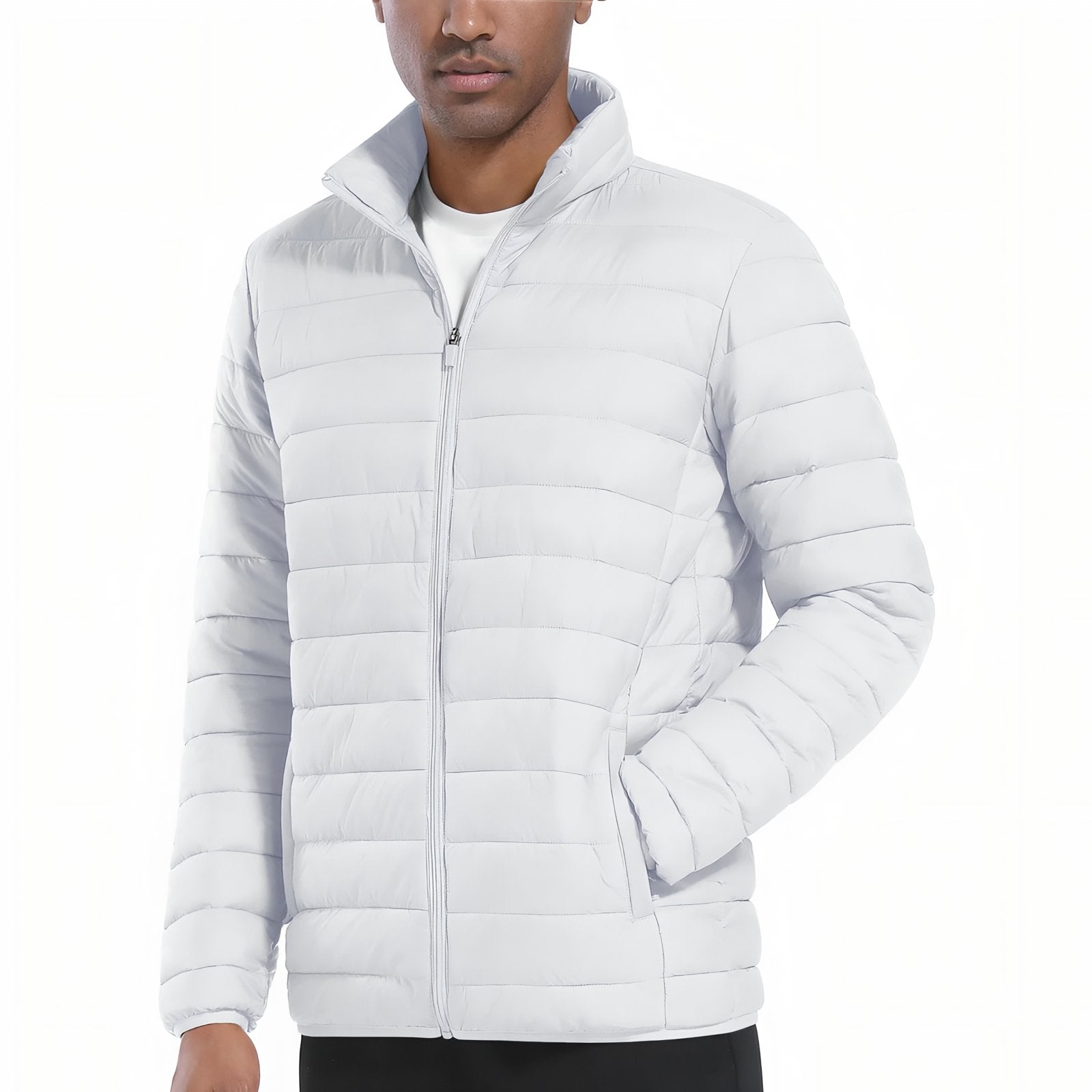 Doudoune Légère Homme Randonnée portée à la main - Blanc - Gris - Noir - Bleu Marine