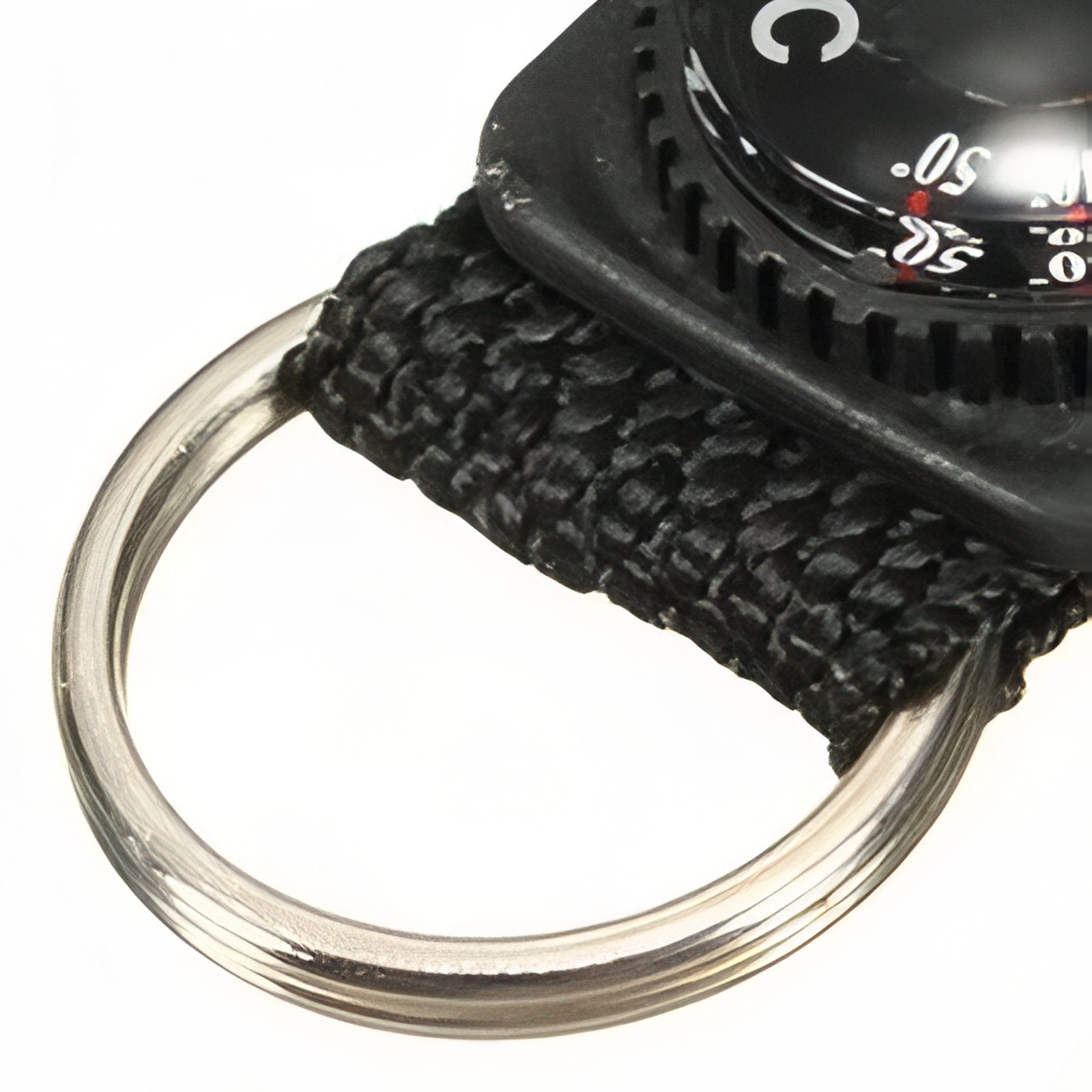 Porte-Clé Boussole Et Thermomètre gros plan boussole - Noir
