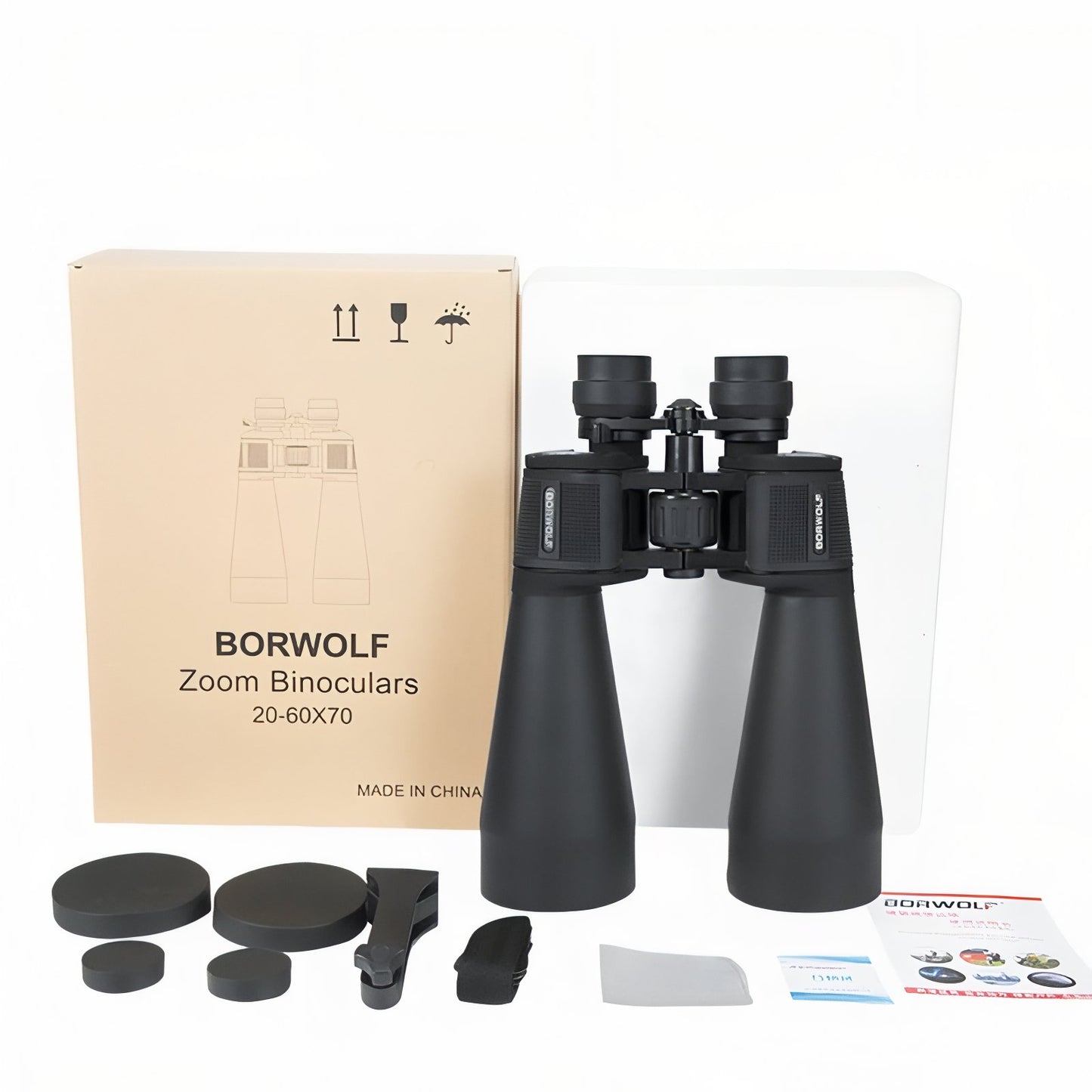 Jumelles Randonnée Puissante 60X70 produit avec accessoires - Noir et Vert