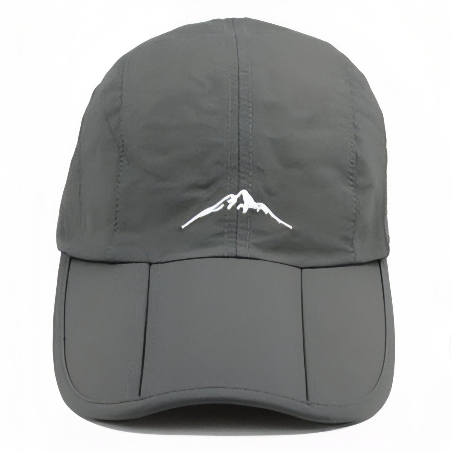 Casquette Randonnée Imperméable vue de face - Gris Clair
