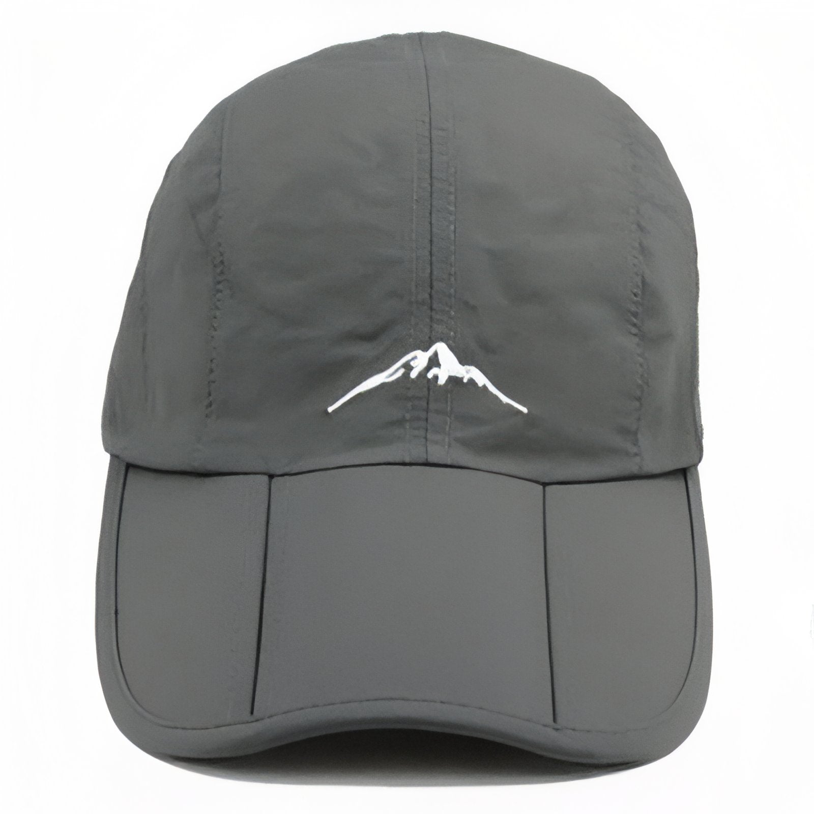 Casquette Randonnée Imperméable vue de face - Gris Clair