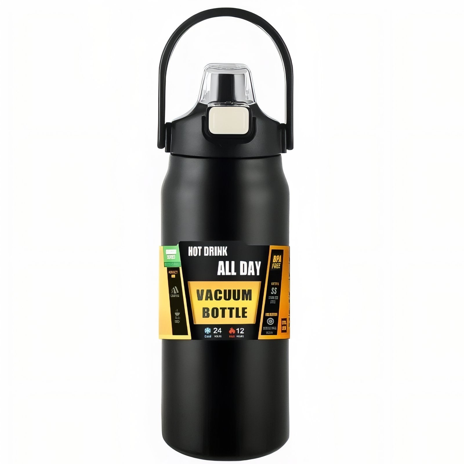 Gourde Isotherme Avec Bec Verseur - Noir Mat