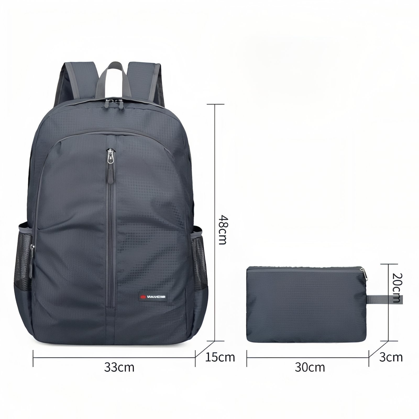 Sac à Dos 30L Randonnée guide des dimensions - Bleu Ciel - Noir - Bleu Marine - Orange - Gris - Rose
