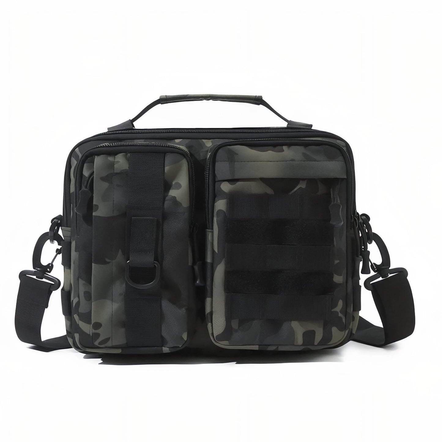 Sac Bandoulière Homme Militaire - Vert Foncé Camouflage