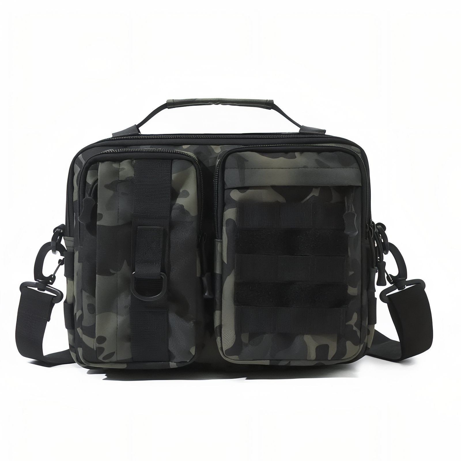 Sac Bandoulière Homme Militaire - Vert Foncé Camouflage