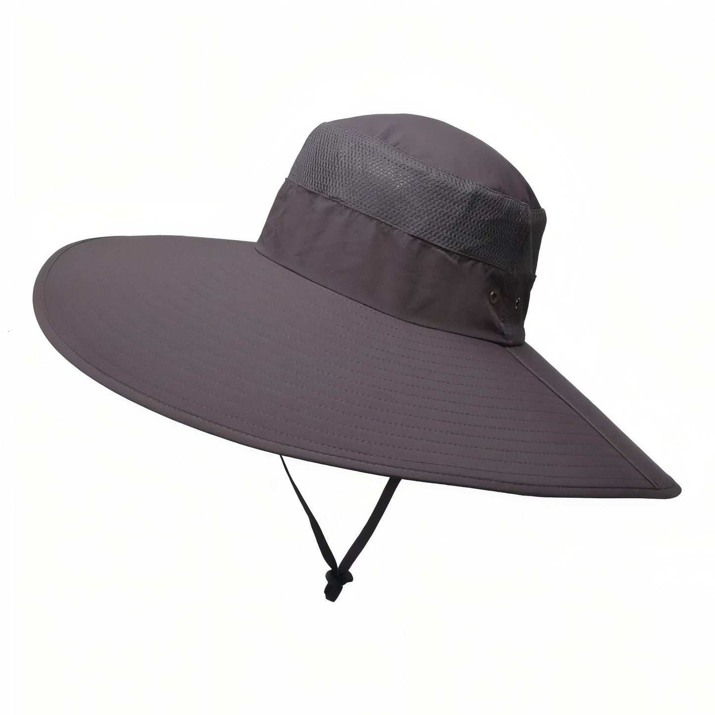 Chapeau À Large Bord Pour Randonnées - Gris Foncé - 58-62CM