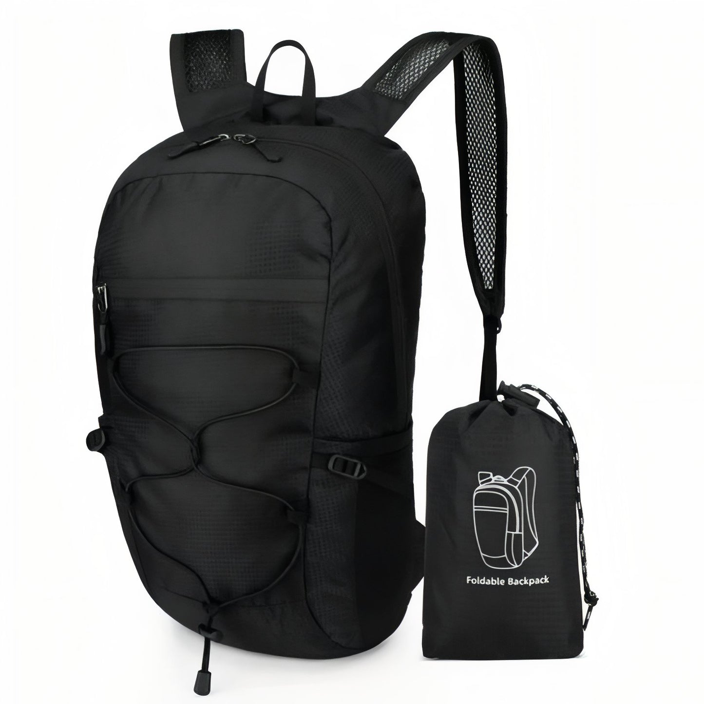 Sac à Dos Pliable et Imperméable - Noir