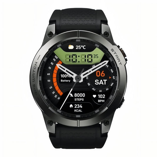 Montre Connectée GPS Randonnée - Noir et Vert