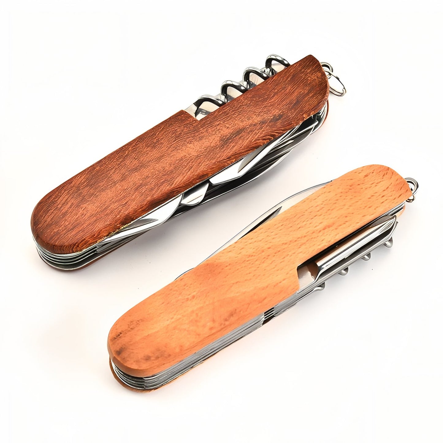 Couteau Suisse En Bois deux articles alignés - Bois - Gris