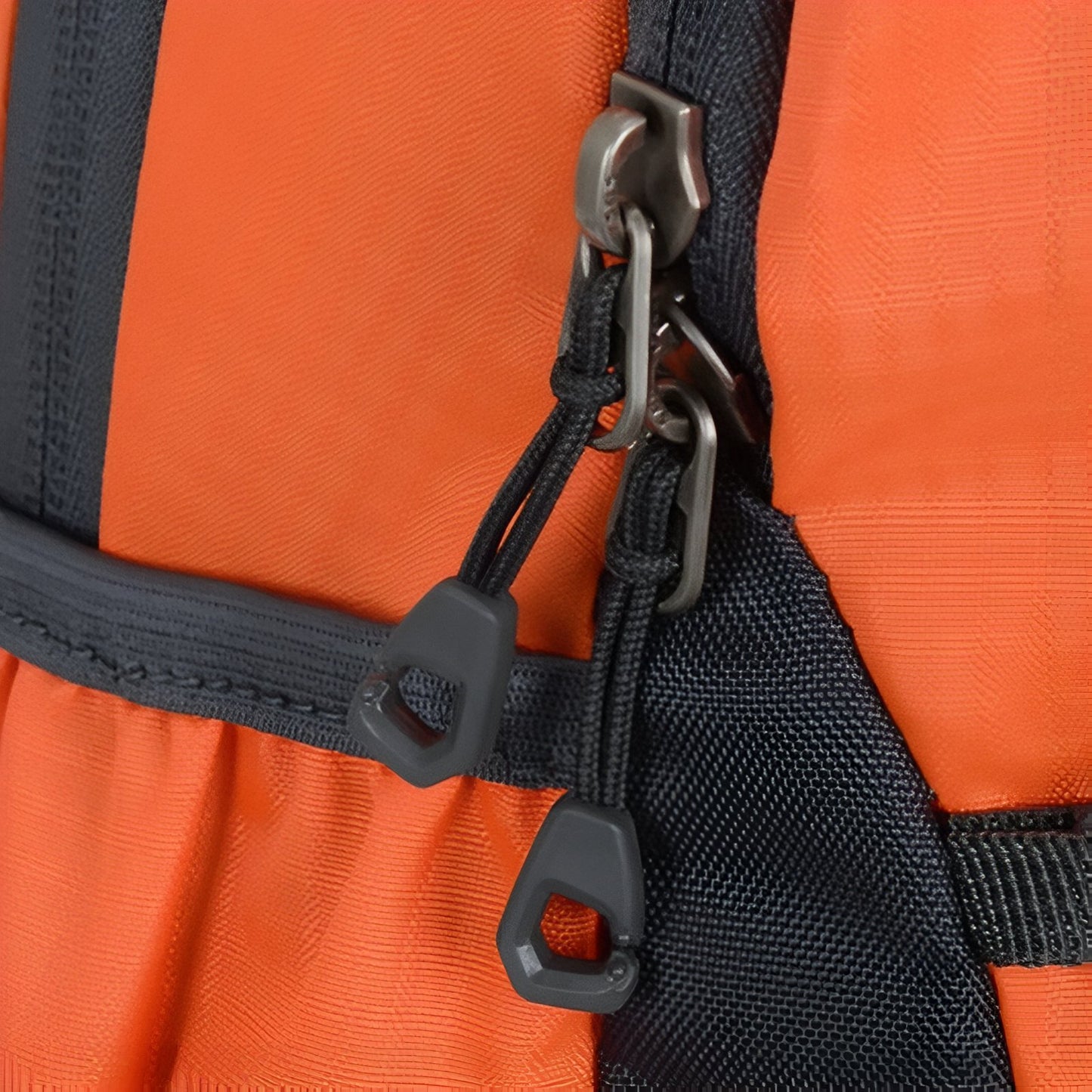 Petit Sac à Dos de Randonnée gros plan fermeture zippée - Bleu Nuit - Noir et Gris - Turquoise et Gris - Bleu Ciel - Violet Foncé - Orange et Noir