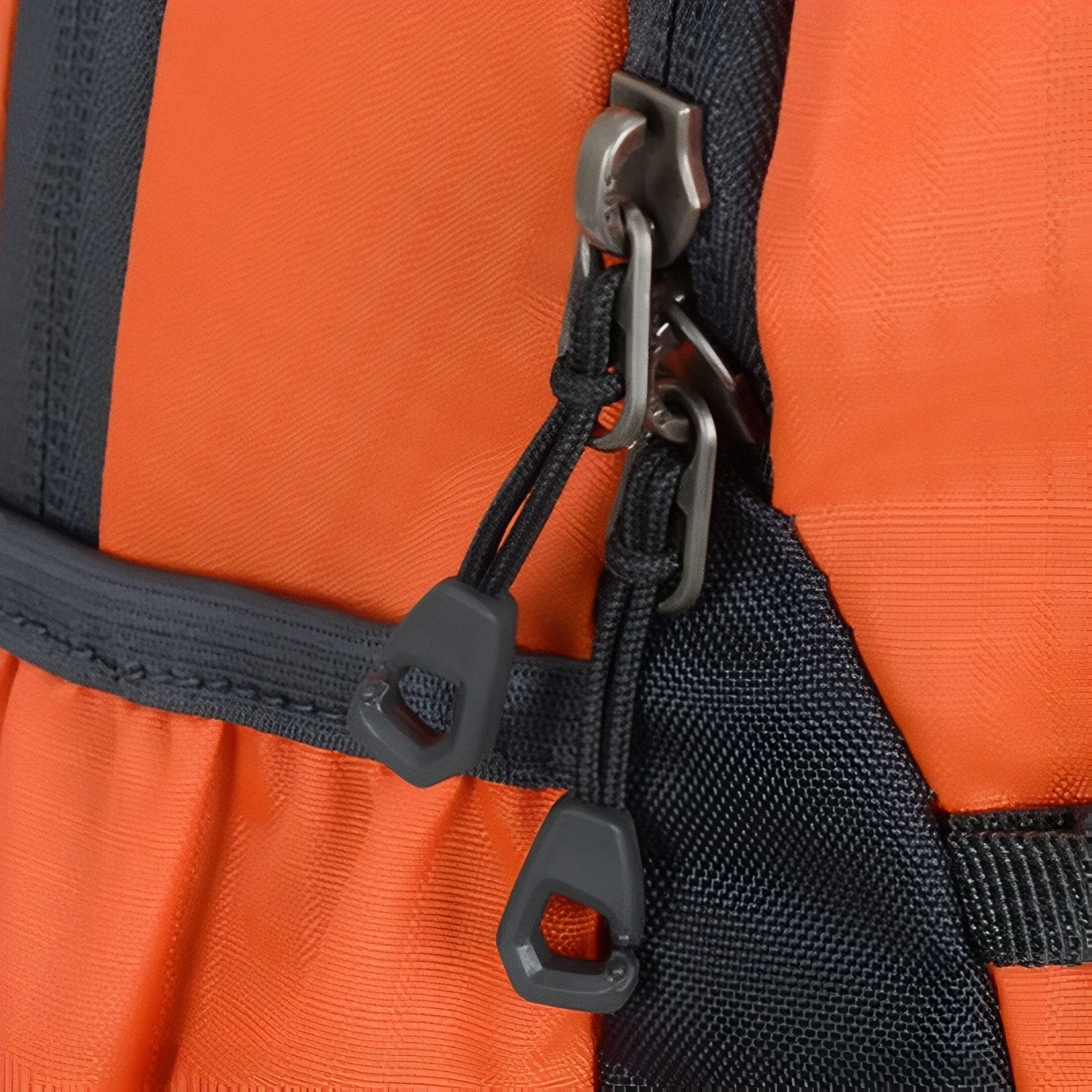 Petit Sac à Dos de Randonnée gros plan fermeture zippée - Bleu Nuit - Noir et Gris - Turquoise et Gris - Bleu Ciel - Violet Foncé - Orange et Noir