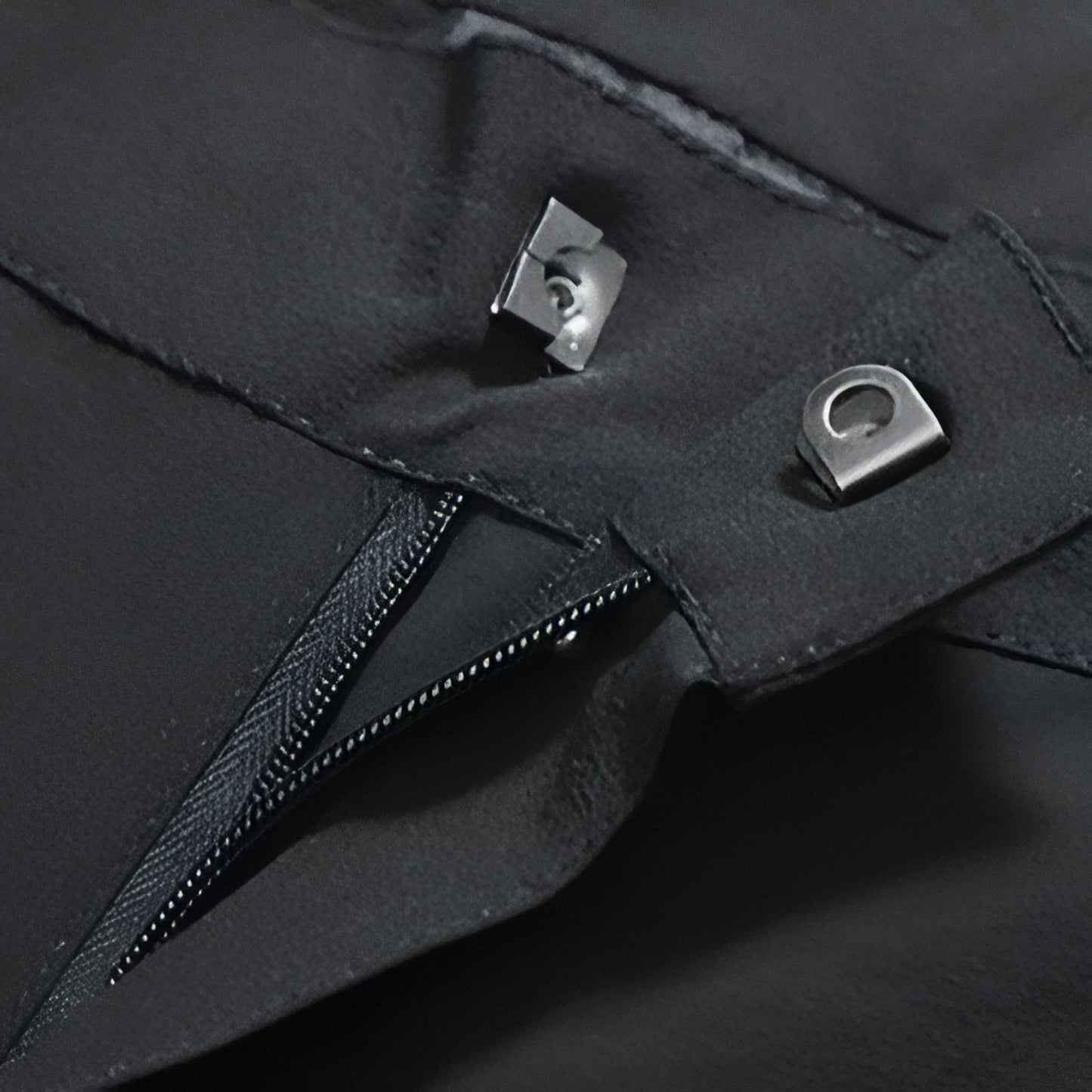 Pantalon de Randonnée Avec Ceinture Élastique Homme gros plan fermeture zippée - Gris Foncé - Noir