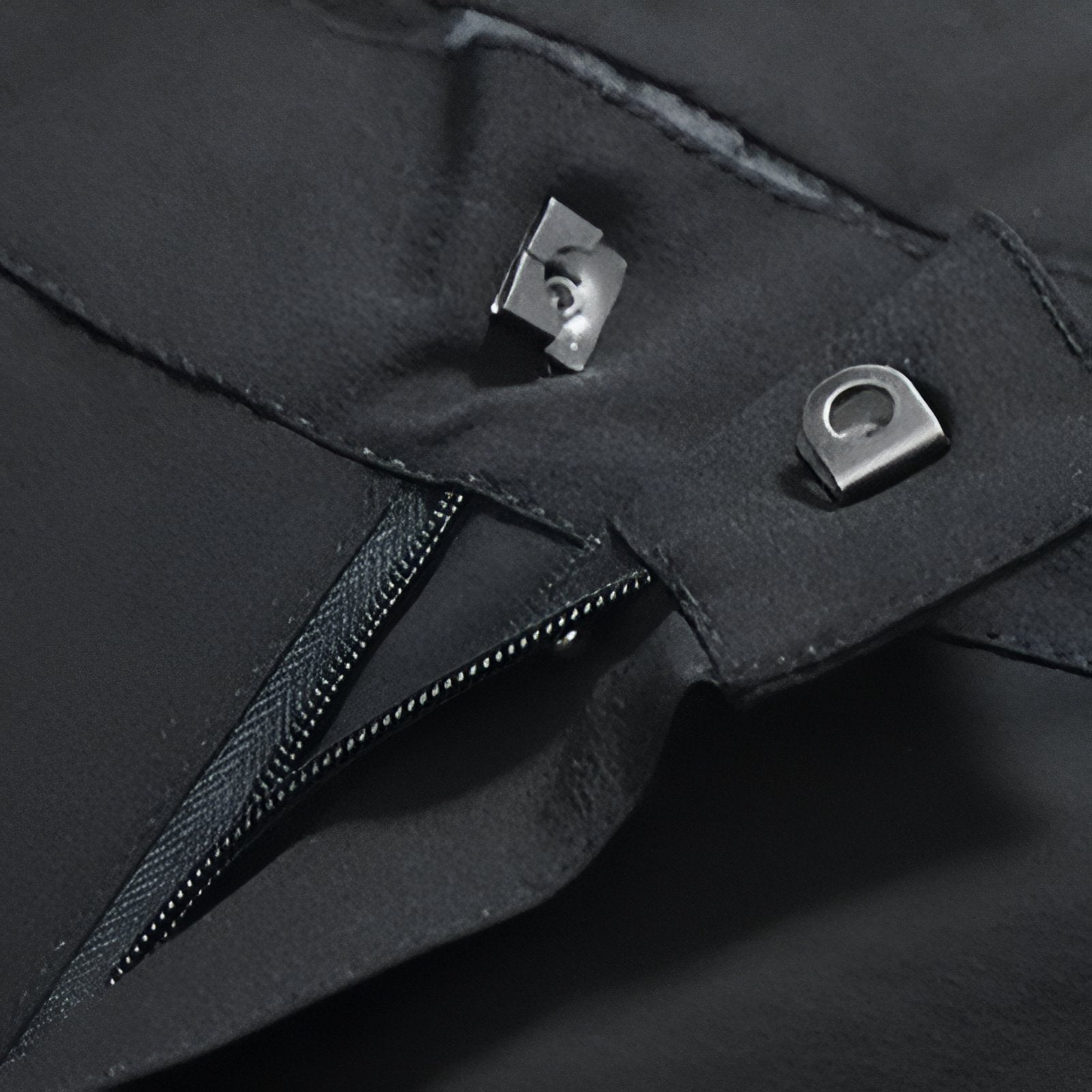 Pantalon de Randonnée Avec Ceinture Élastique Homme gros plan fermeture zippée - Gris Foncé - Noir