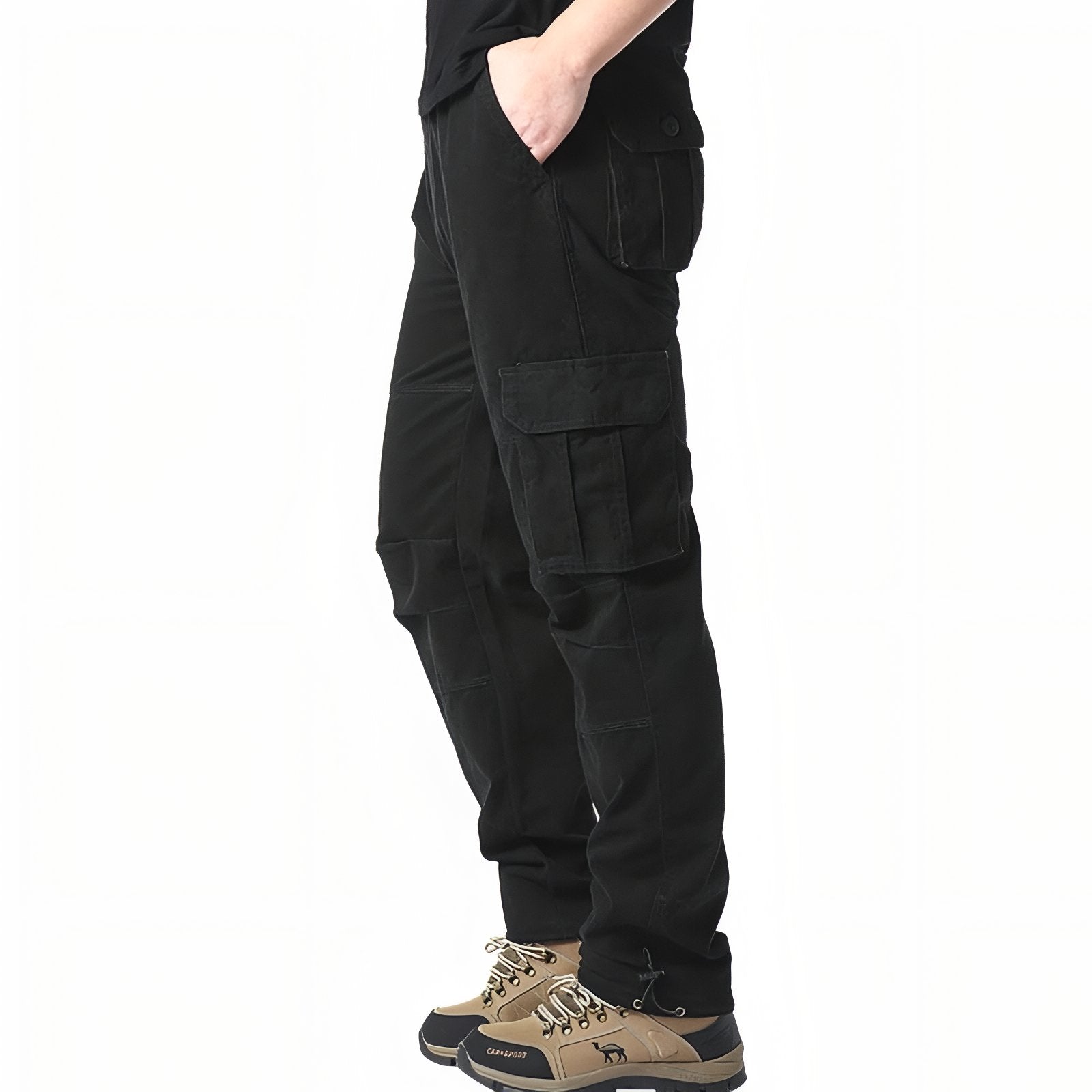 Pantalon Cargo Randonnée Homme - Noir Profond