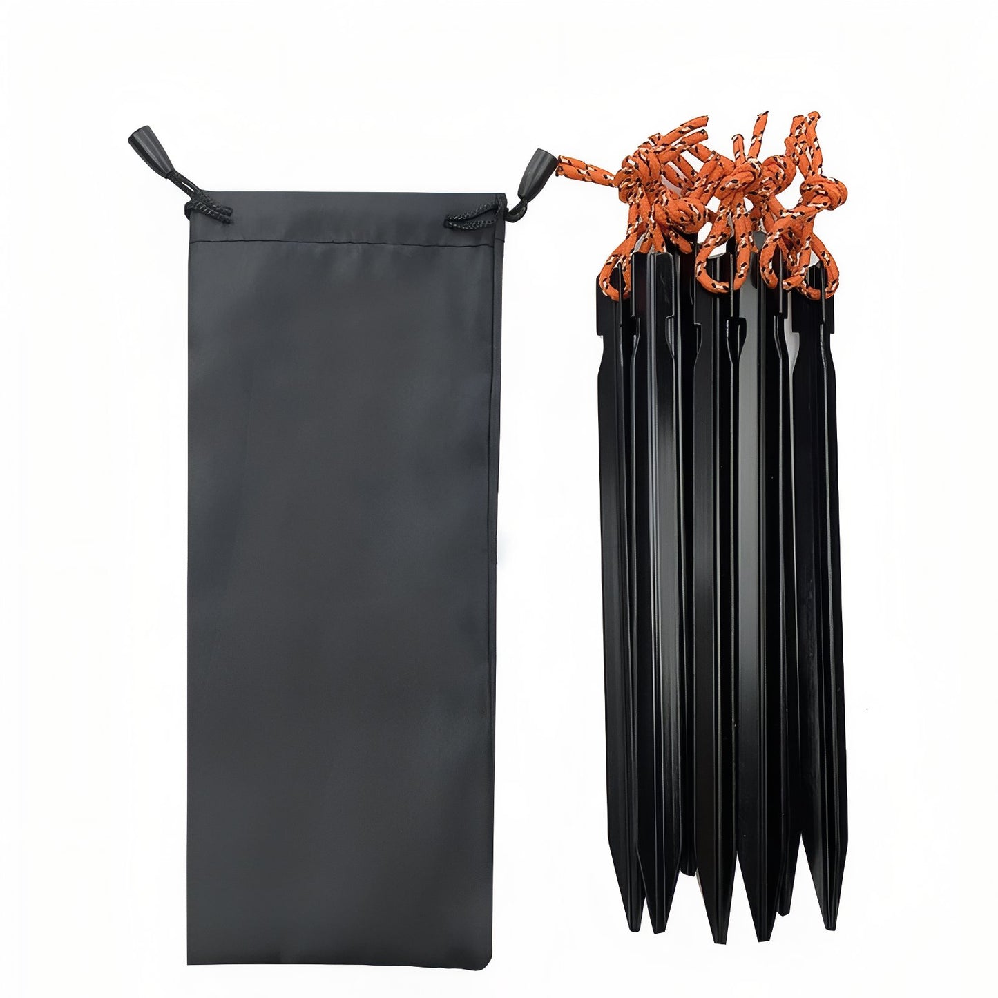 Piquet De Tente Aluminium 18cm - Noir