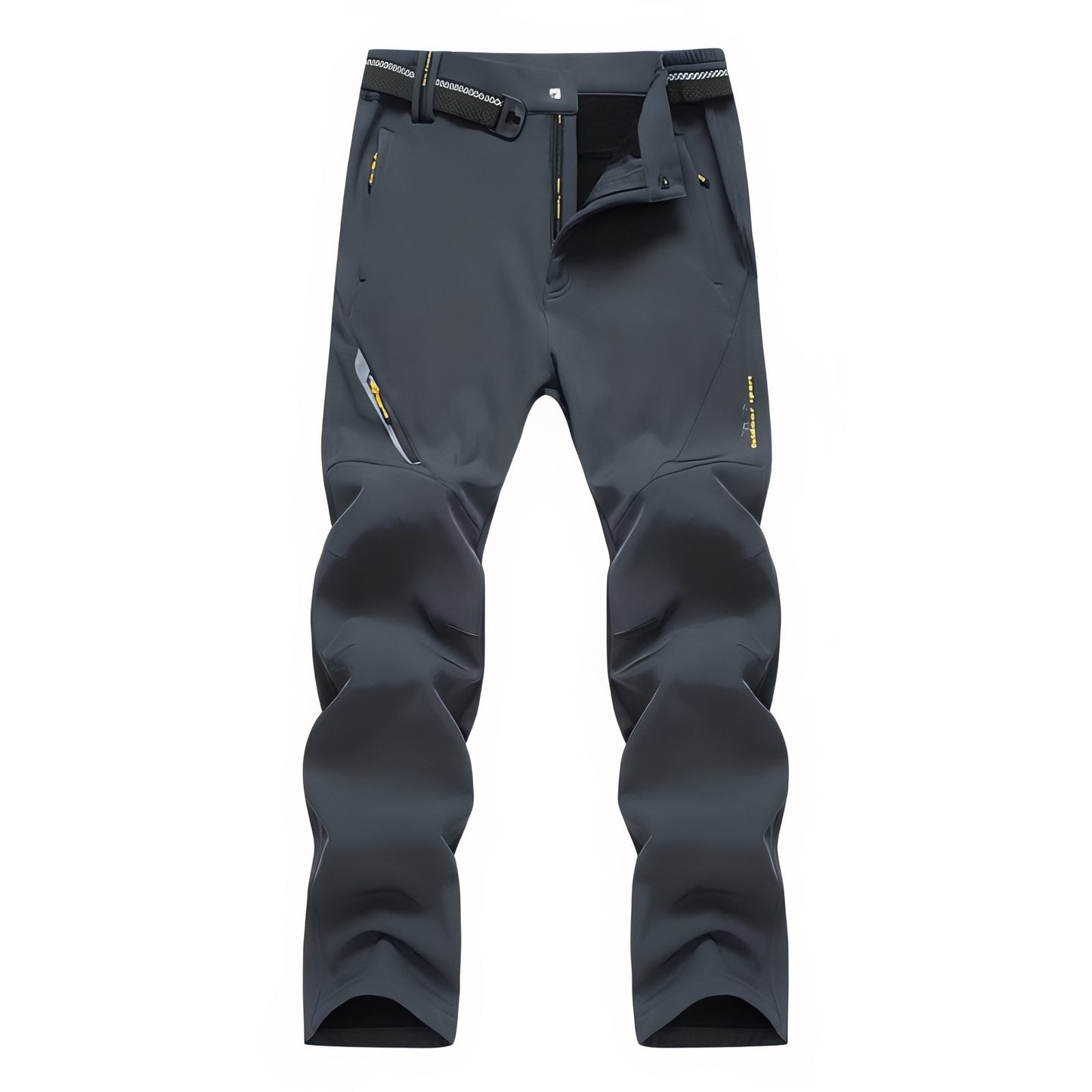 Pantalon Randonnée Doublé Polaire Homme - Gris Anthracite