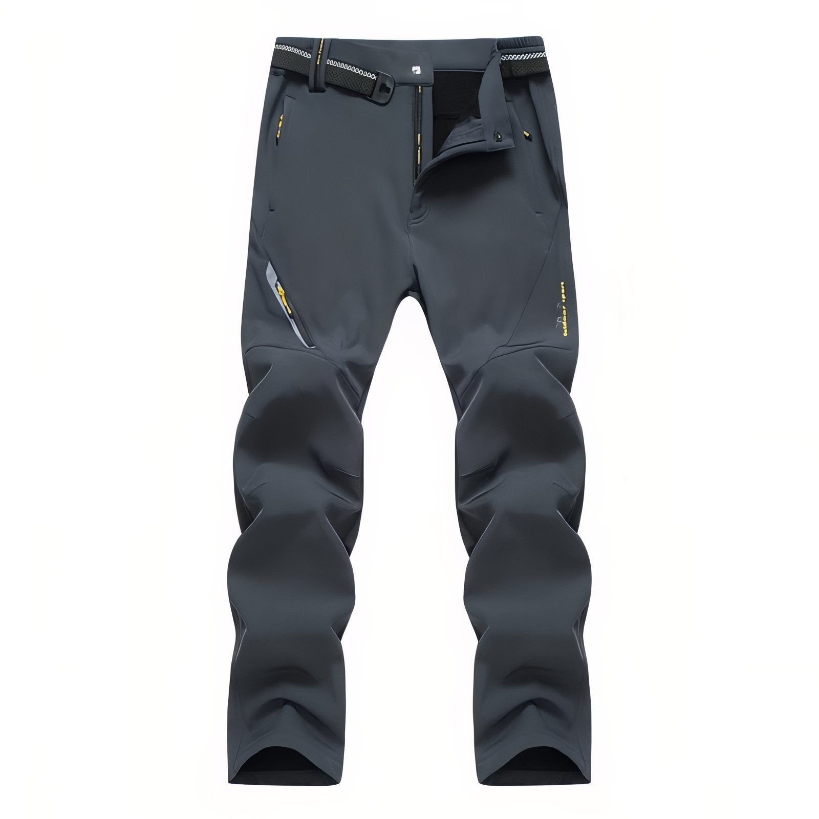 Pantalon Randonnée Doublé Polaire Homme - Gris Anthracite