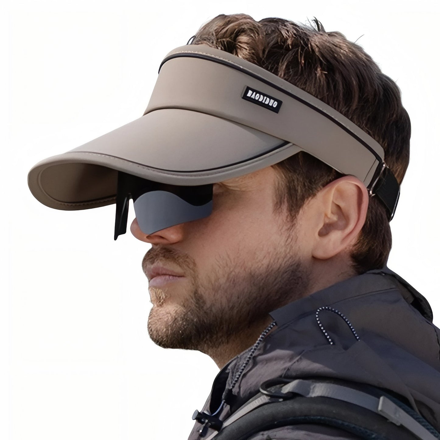 Casquette Visière avec Lunette Intégré - Marron - 56-60cm