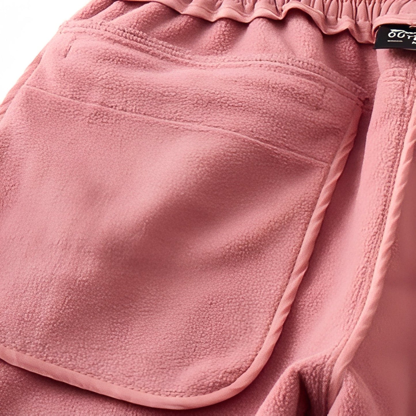 Pantalon de Randonnée Femme Hiver gros plan poche - Rose Poudré - Noir - Gris Clair